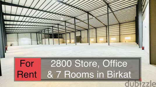 2800 Store, Office & 7 Room For Rent
