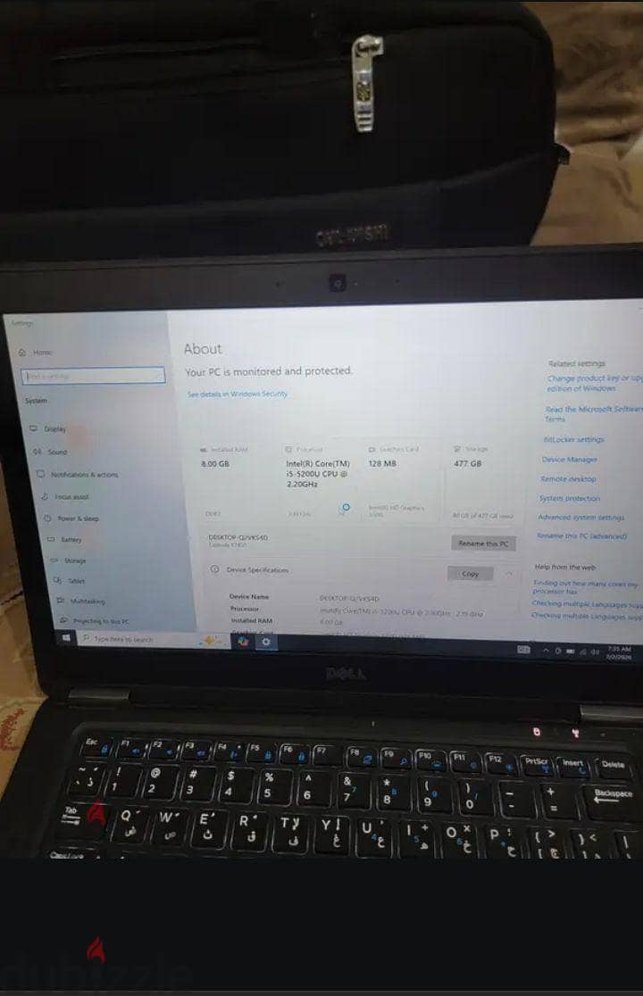 Dell Latitude e7450,core i5 8GB Ram, 512GB SSD. 1
