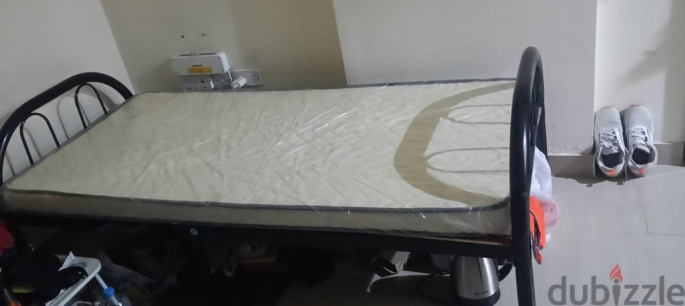 Steel Bed and Medicated mattres 1
