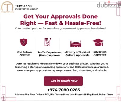Government Approvals Made Simple – We Handle the Process, You Focus on