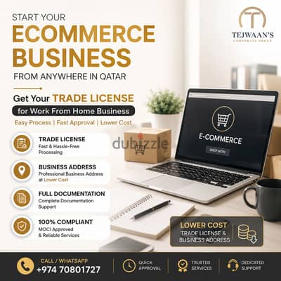 Start Your E-Commerce Business in Qatar – Work From Home!