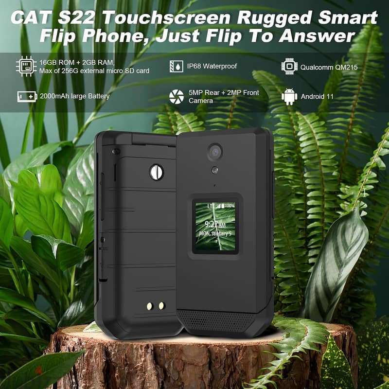 ORIGINAL S22 Smart Flip Phone (16GB) 2.8 Touchscreen Rugged Cell Phone 4