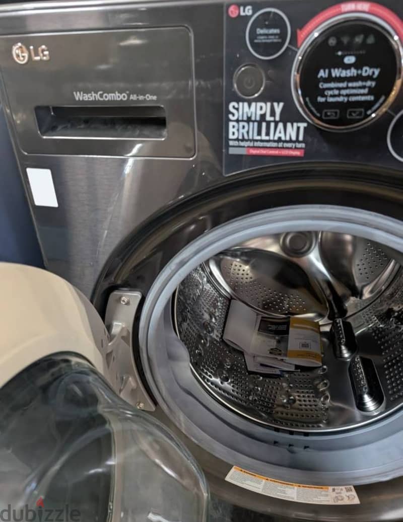 LG TurboWash 360 5.0-cu ft Ventless All-In-One Washer Dryer Combo WM69 1