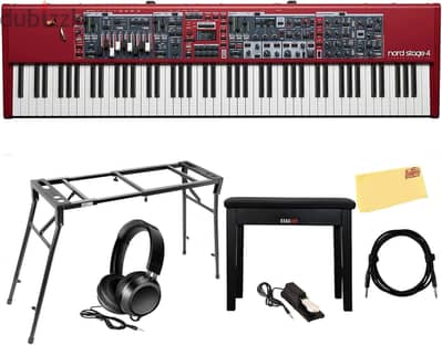 Nord Stage 4 88-Key Digital Piano | Bundle with Adjustable Stand, Benc