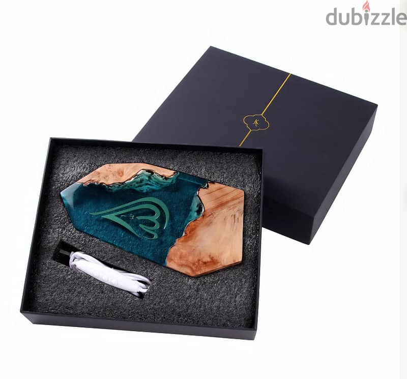 Allah LED Lamp Islamic Calligraphy Epoxy Resin - Muslim Home Decor Art 2