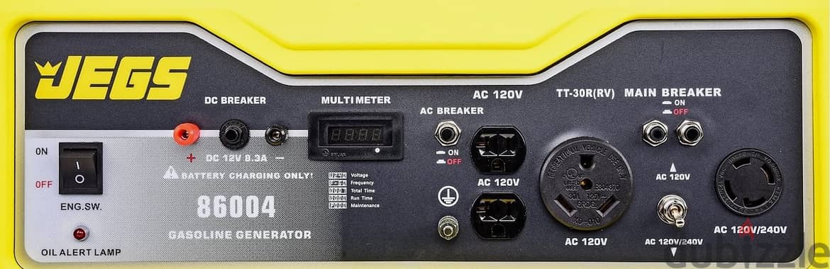 JEGS 5250 Watt Premium Gas Powered Portable Generator 4