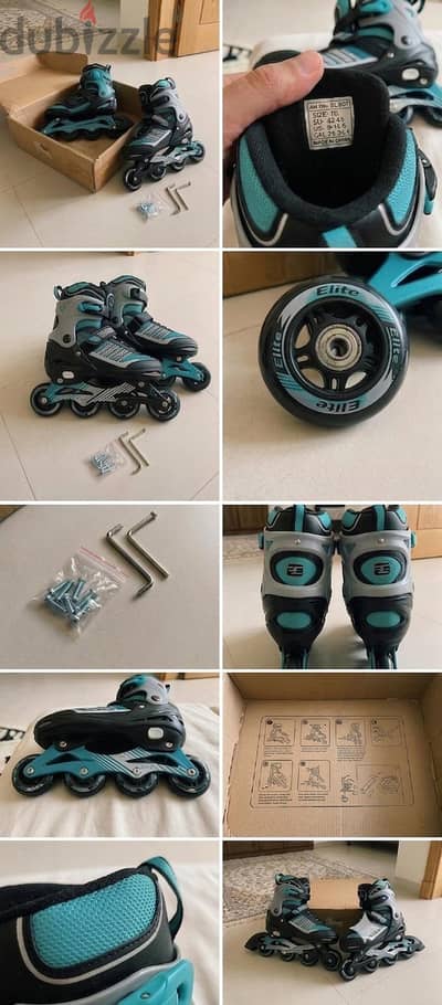 Elite EL-301 Pro Inline Skates – Mint Condition & Full Box Set!