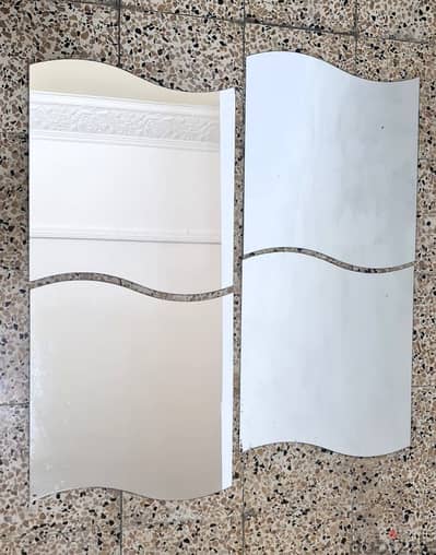 Mirrors, fancy wave design
