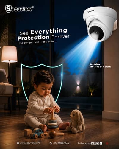 Secuview 6MP PoE IP Camera | Auto Tracking & ONVIF.