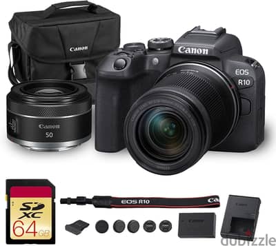 Canon EOS R10 Mirrorless Camera Kit RF-S 18-150mm Lens 24.2MP 4K