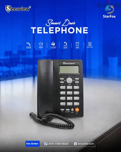 Secuview Caller ID Telephone PH208 |Clear Voice & ideal for Home & Off