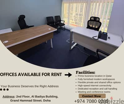 Premium Offices Available for Rent