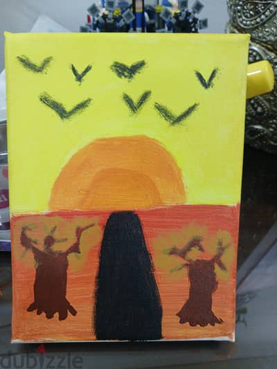 sunset painting