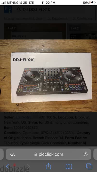 Pioneer DJ DDJ-FLX10 4-Channel DJ Controller for Serato Pro / Rekordbo