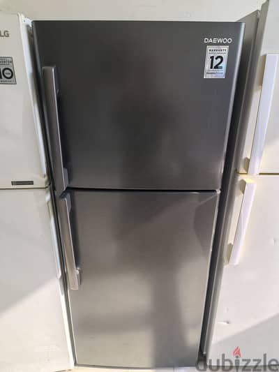 *AEVA Double Door Refrigerator with Water Dispenser - Stainless Steel*