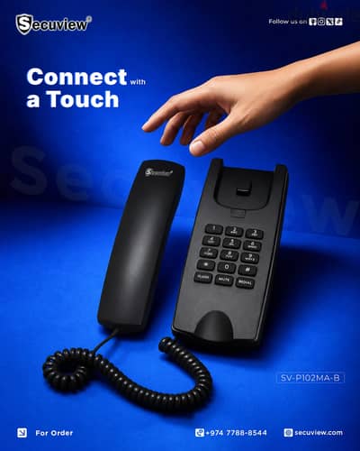Secuview SV-P102MA-B Telephone – Reliable Home & Office Phone