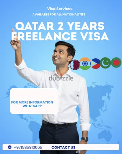 Qatar 2 year freelance visa available.