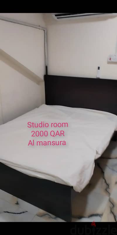 Studio room with double bed