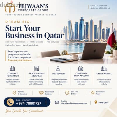 Start your business in Qatar / Get your Company foramtion Services