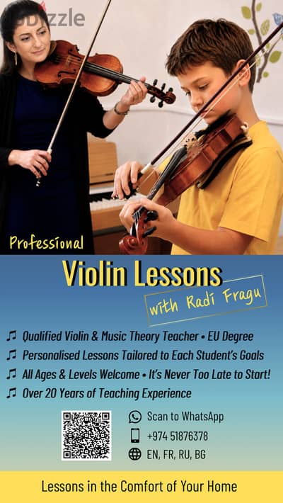 Private Violin Lessons at Your Home – Doha