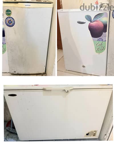 3 refrigerators