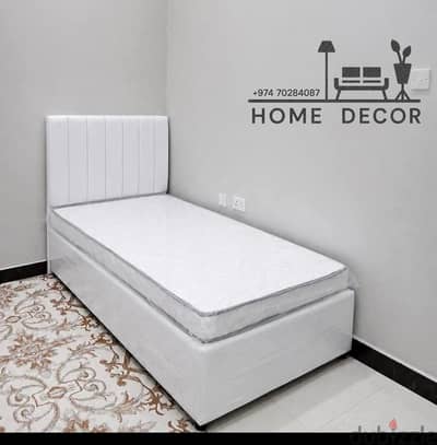 Bed, mattress, Wardrobe, dressing table available