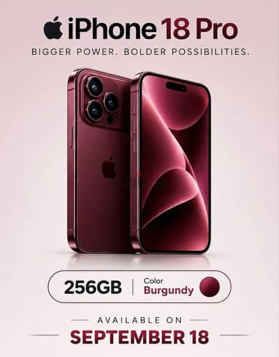 iPhone 18 pro