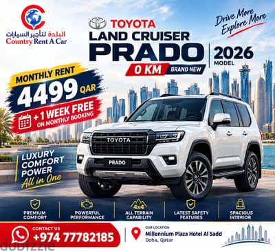 TOYOTA LAND CRUISER PARADO 2026 JUST 4500 QR