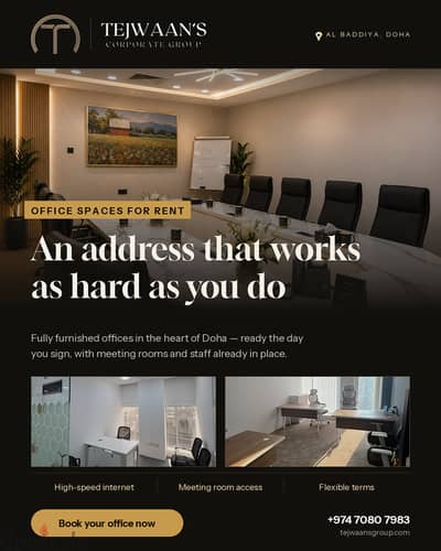 Premium Office Spaces for Rent in the Heart of Doha