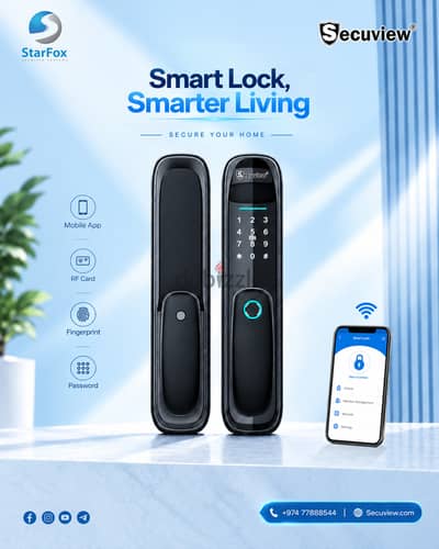 Secuview Mobile Control Fingerprint Smart Lock