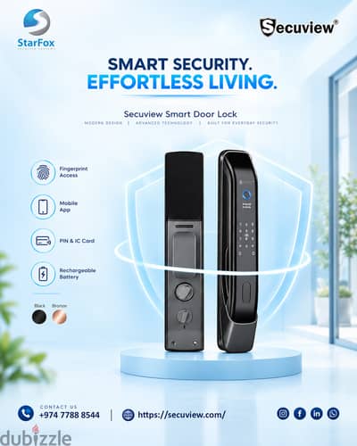 Secuview Smart Technology Door Lock for Modern Living