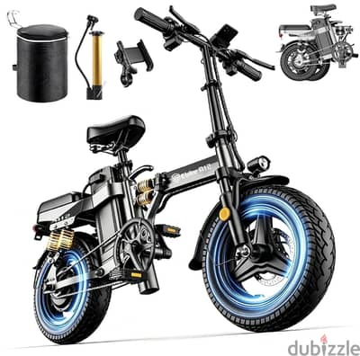 DTTZH Folding Electric Bike for Adults 750W Motor 28MPH 52V 25Ah 80Mil