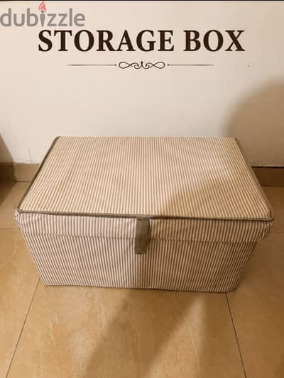 Large Fabric Storage Box with Lid