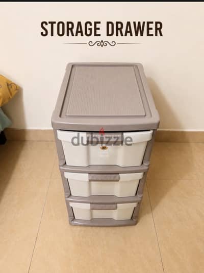 Plastic Storage Drawer Unit – 4 Drawers