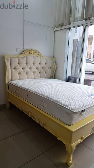 Queen size bed with mattress for sale