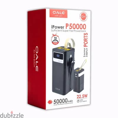 OALE iPower-Bank P50000 mAh, a high-capacity portable external battery