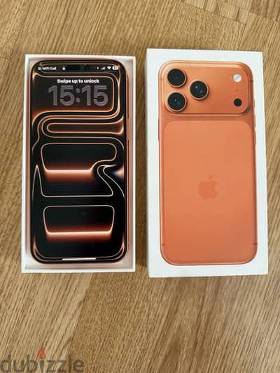 Apple iPhone 17 Pro Max 256GB Cosmic Orange, Unlocked 100% Battery Hea
