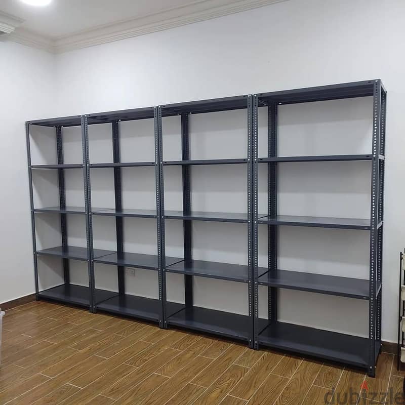 Slotted Angle Rack (Grey) Heavy duty rack, Shelves (rufuf) 1