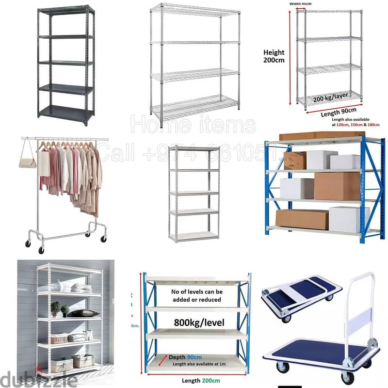 Slotted Angle Rack (Grey) Heavy duty rack, Shelves (rufuf) 4