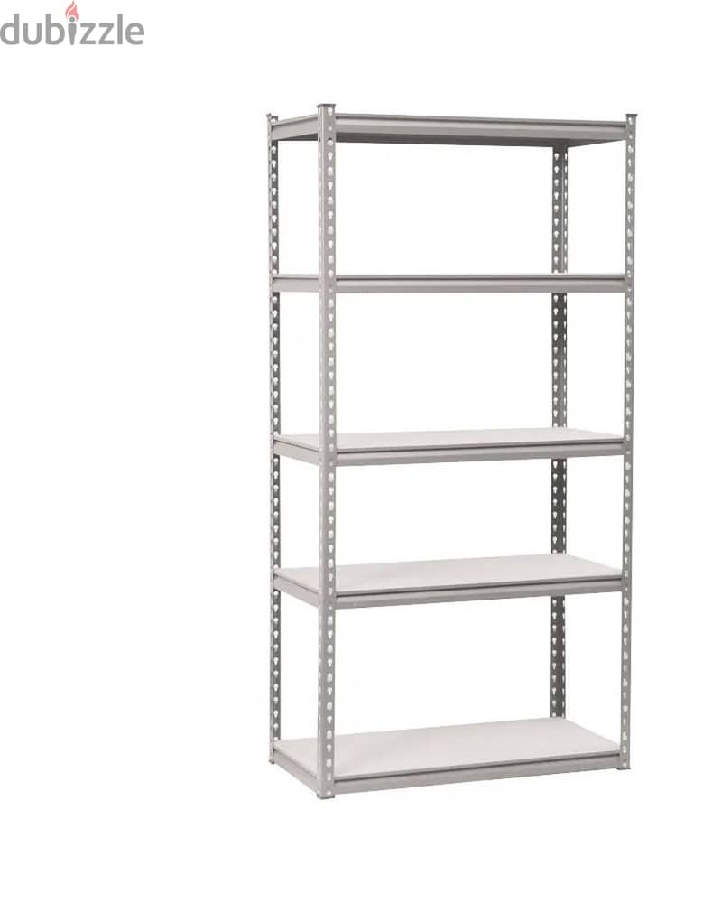 Slotted Angle Rack (Grey) Heavy duty rack, Shelves (rufuf) 6