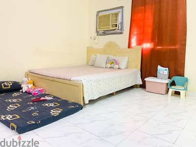 1BHK Family Room for rent in Al wukhair behind Al maha clinic, Woqod