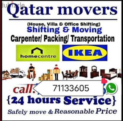 we low price moving sifting work and Carpenter work fo