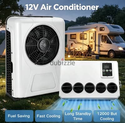 12V RV Air Conditioner Split 12000BTU AC Kit For Truck Van Bus Cab Sem