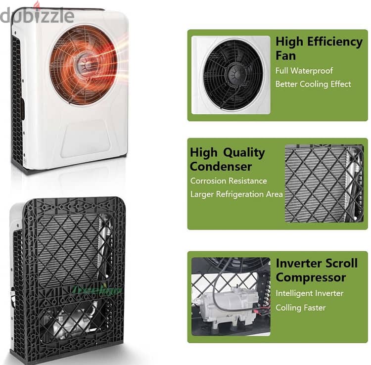 12V RV Air Conditioner Split 12000BTU AC Kit For Truck Van Bus Cab Sem 1