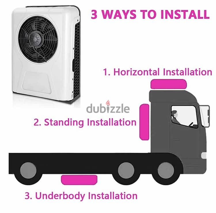 12V RV Air Conditioner Split 12000BTU AC Kit For Truck Van Bus Cab Sem 2