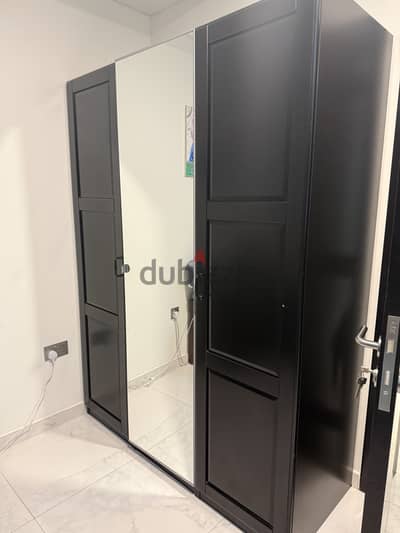 Wardrobe with mirror