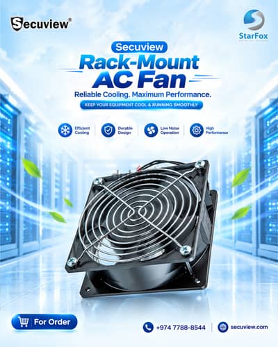 Secuview Rack-Mount AC Fan, High-Performance Cooling Solution.