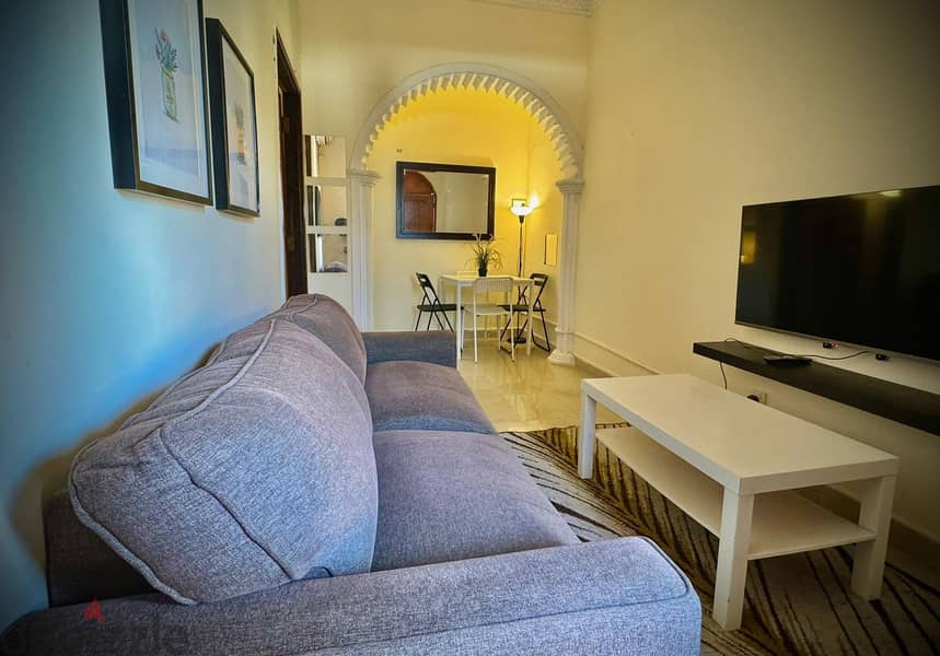 furnished family 1BHK mathar Qadeem QR3000 1
