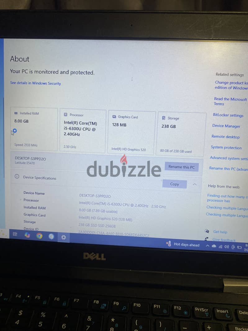 Dell latitude E5470 7