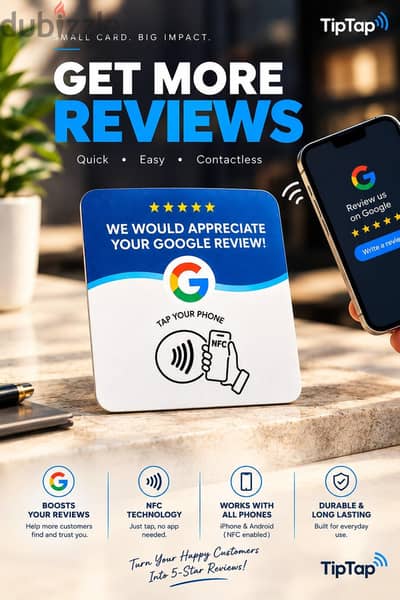 Google Review Card NFC